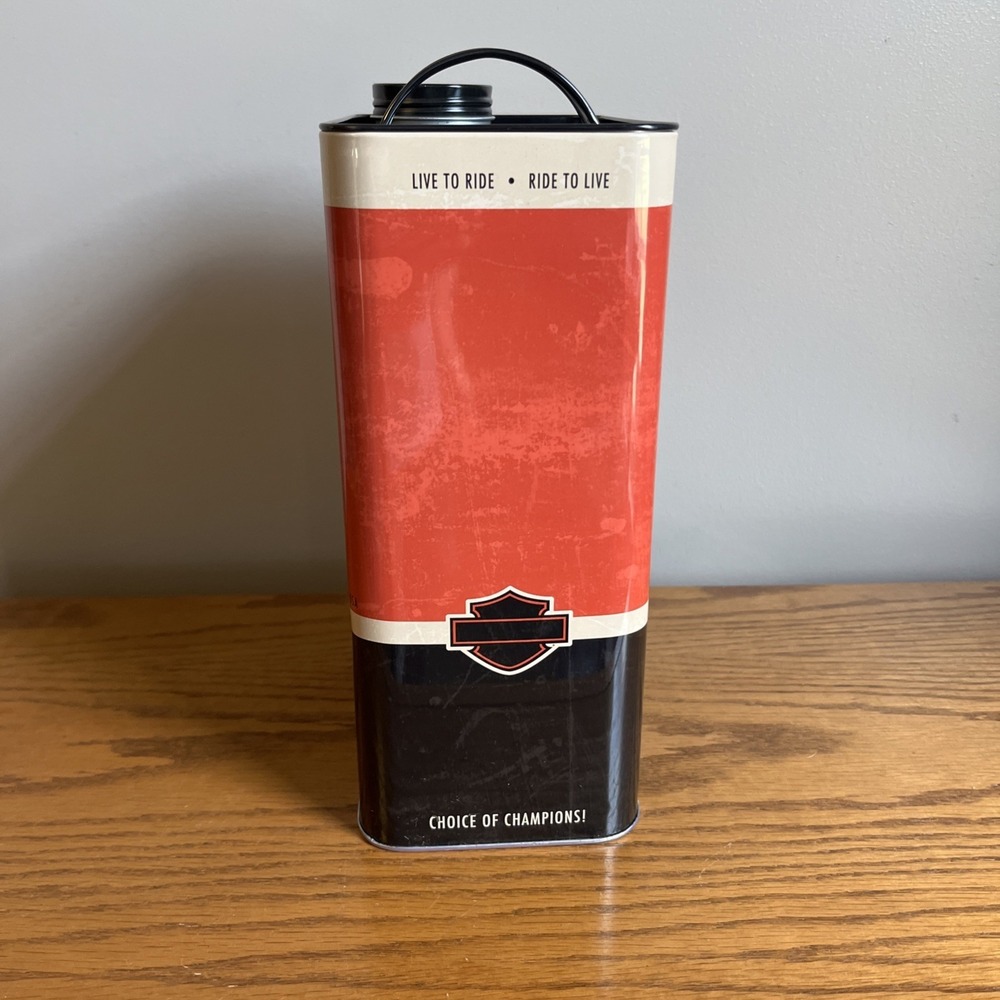 Harley-Davidson Roadhouse Collection Tin Metal Container Collectible Oil Can - Picture 3 of 13